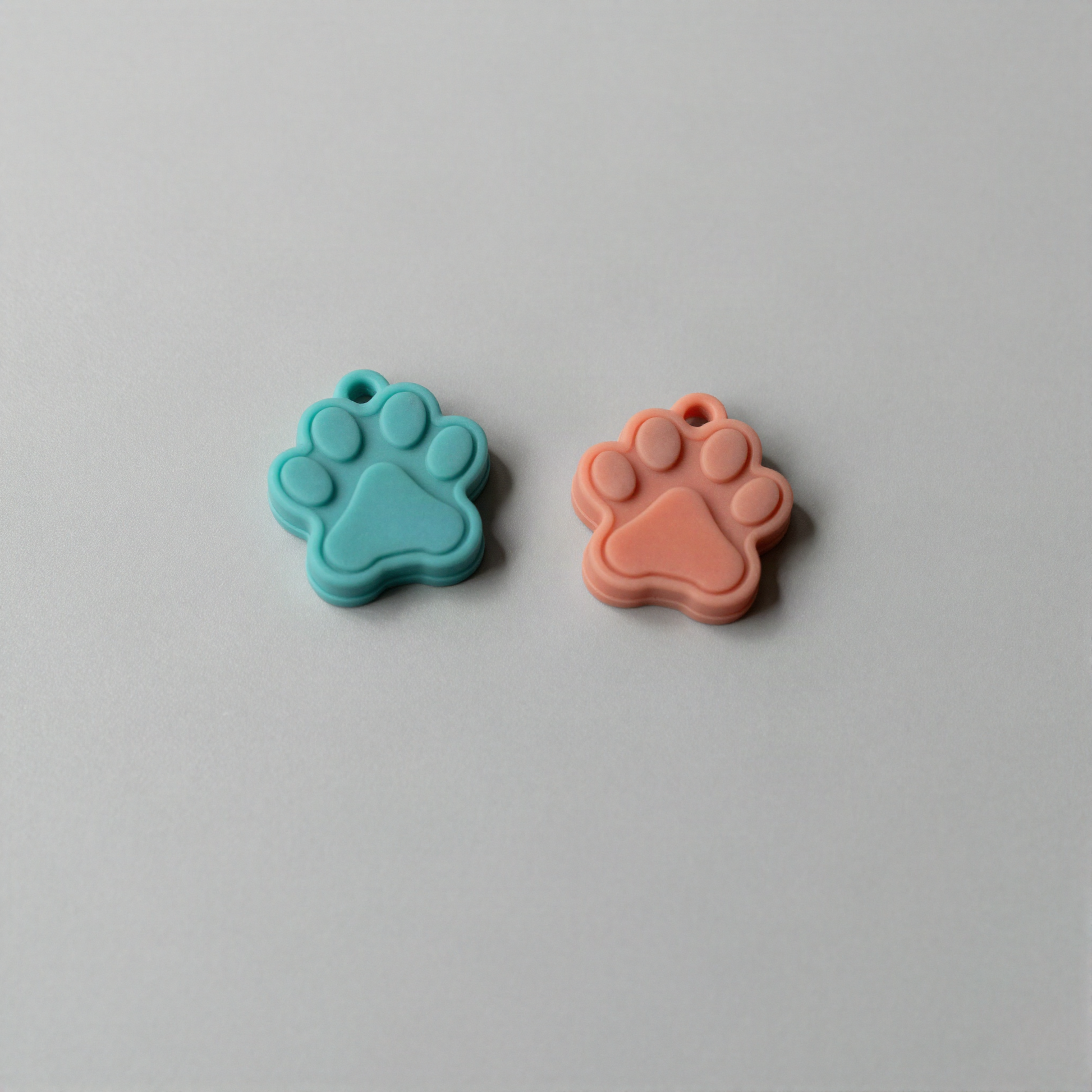 Silicone Collar Charm Pair